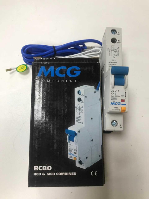 MCG RCBO 2P4030SM10C 2 Pole RCBO, 40A, 30ma New in Box