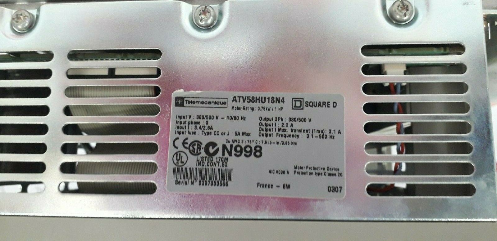 Telemecanique Altivar 58 - Inverter Usato In Buono Stato