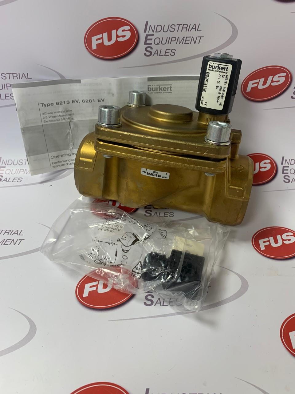 BURKERT 6281EV 2/2 Way Solenoid Valve - FUS Industrial