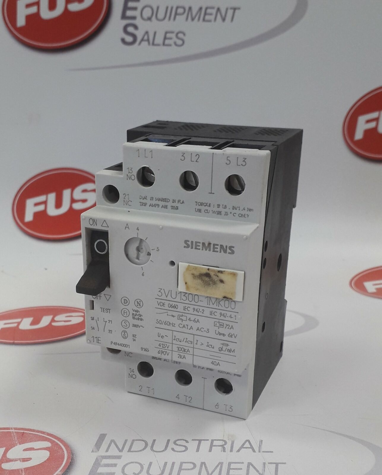 Disjoncteur Moteur Siemens 3VU1300-1MK00 4-6A - Occasion Fonctionnel