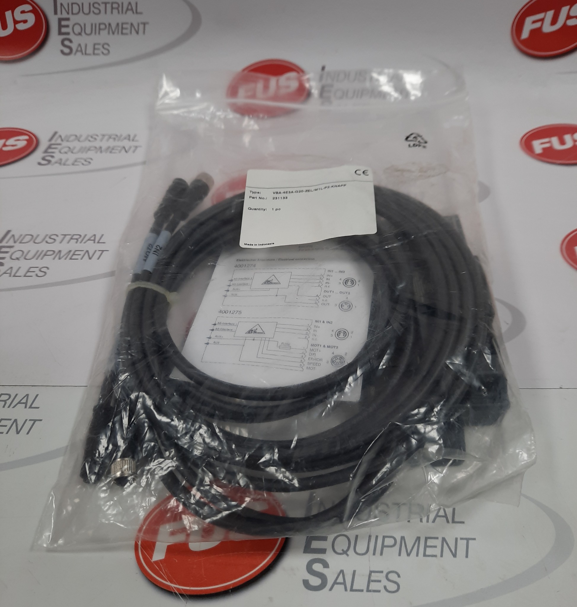 Pepperl + Fuchs VBA-4E3A-G20-2EL/M1L-P2-KNAPP AS INTERFACE I/O Module ...