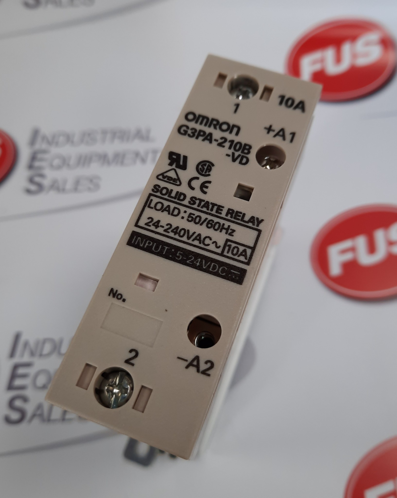 Omron G3PA-220B-VD Solid State Relay – DC5~24V Input, 20A DIN Rail Mount, 1-Pole, New