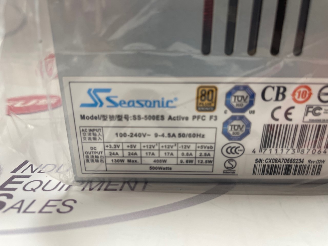 SeaSonic SS-400ET Active PFC F3 ATX Power Supply/Netzteil 400W für PCs