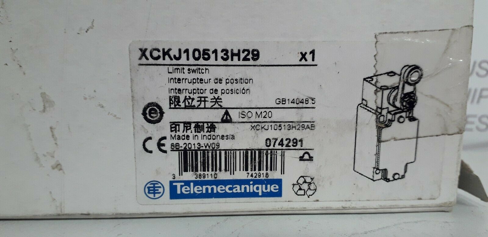 Telemecanique XCKJ10513H29 Limit Switch - New - FUS Industrial