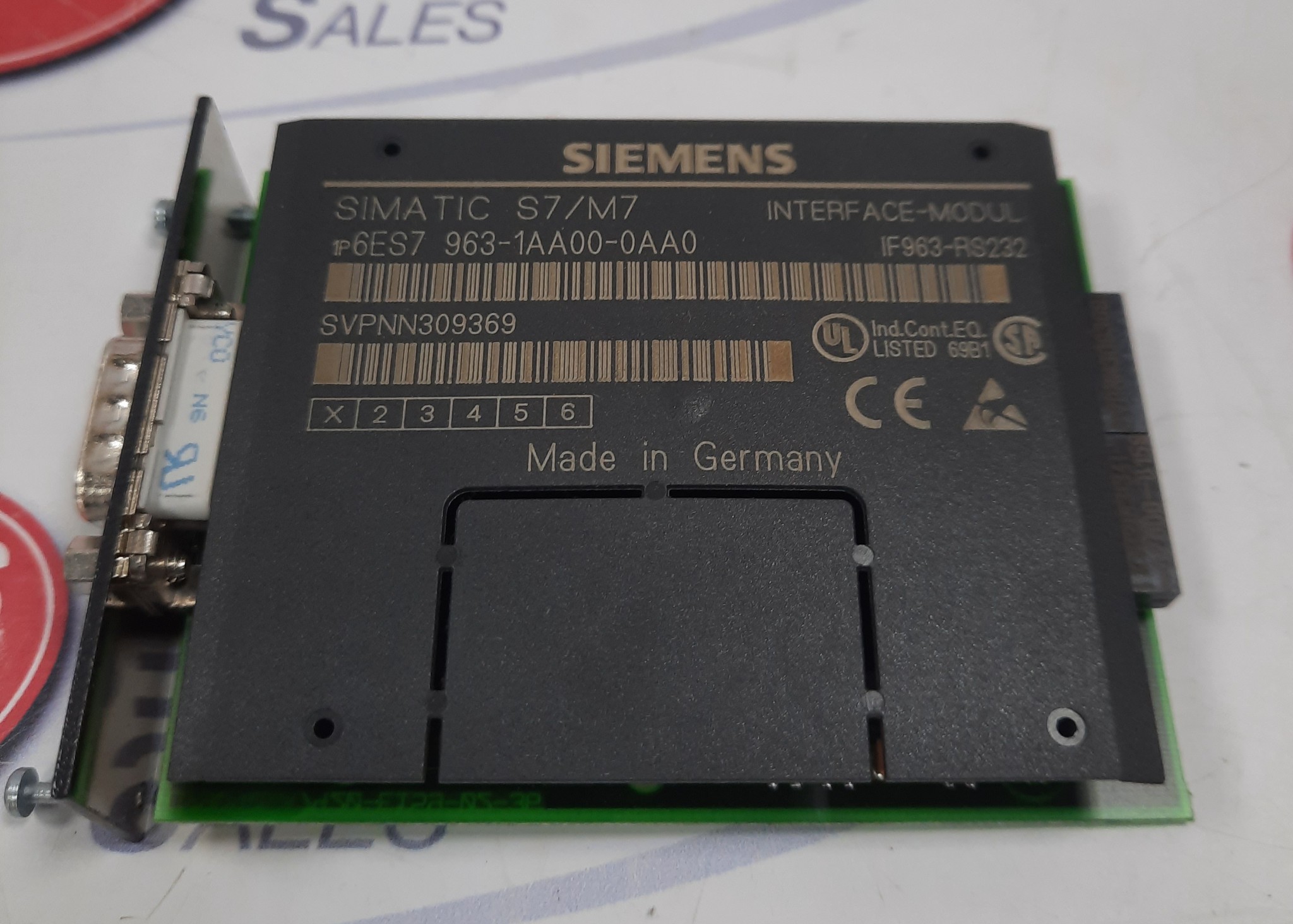Siemens 6ES7963-1AA00-0AA0 Interface Module Version 01 - FUS