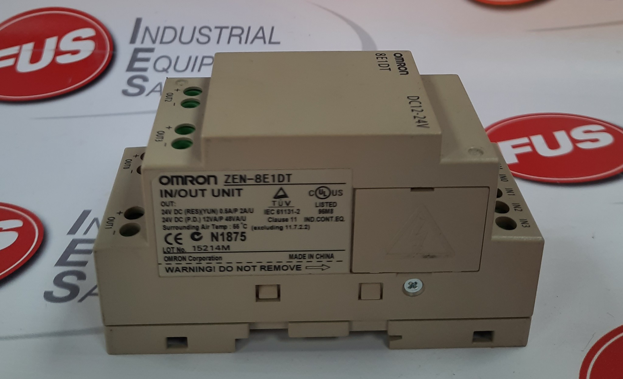 Omron ZEN-8E1DT In/Out Unit Plc Expansion Module - FUS Industrial