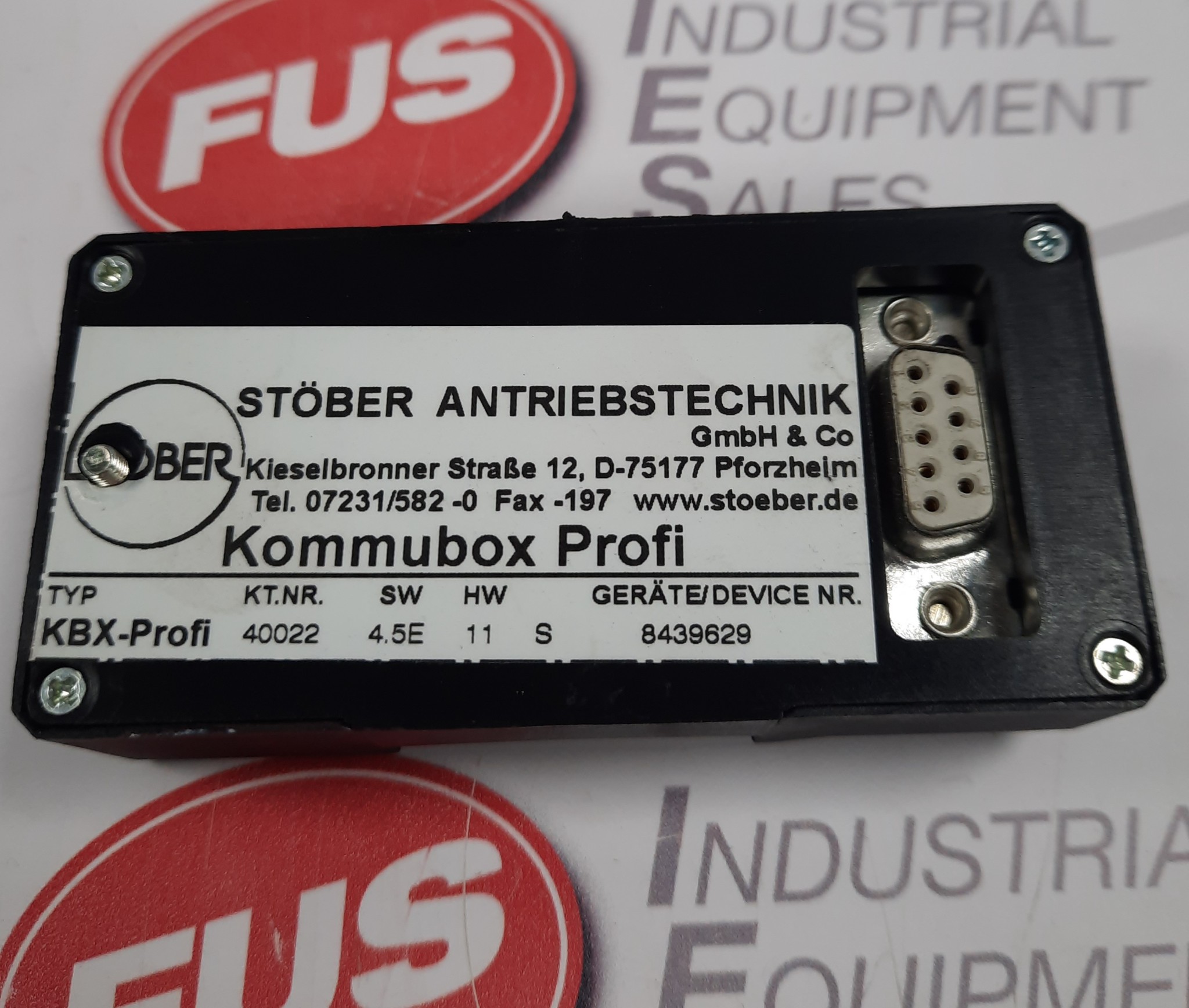 STOBER 4022 KBX-Profi Kommubox Profibus - FUS Industrial