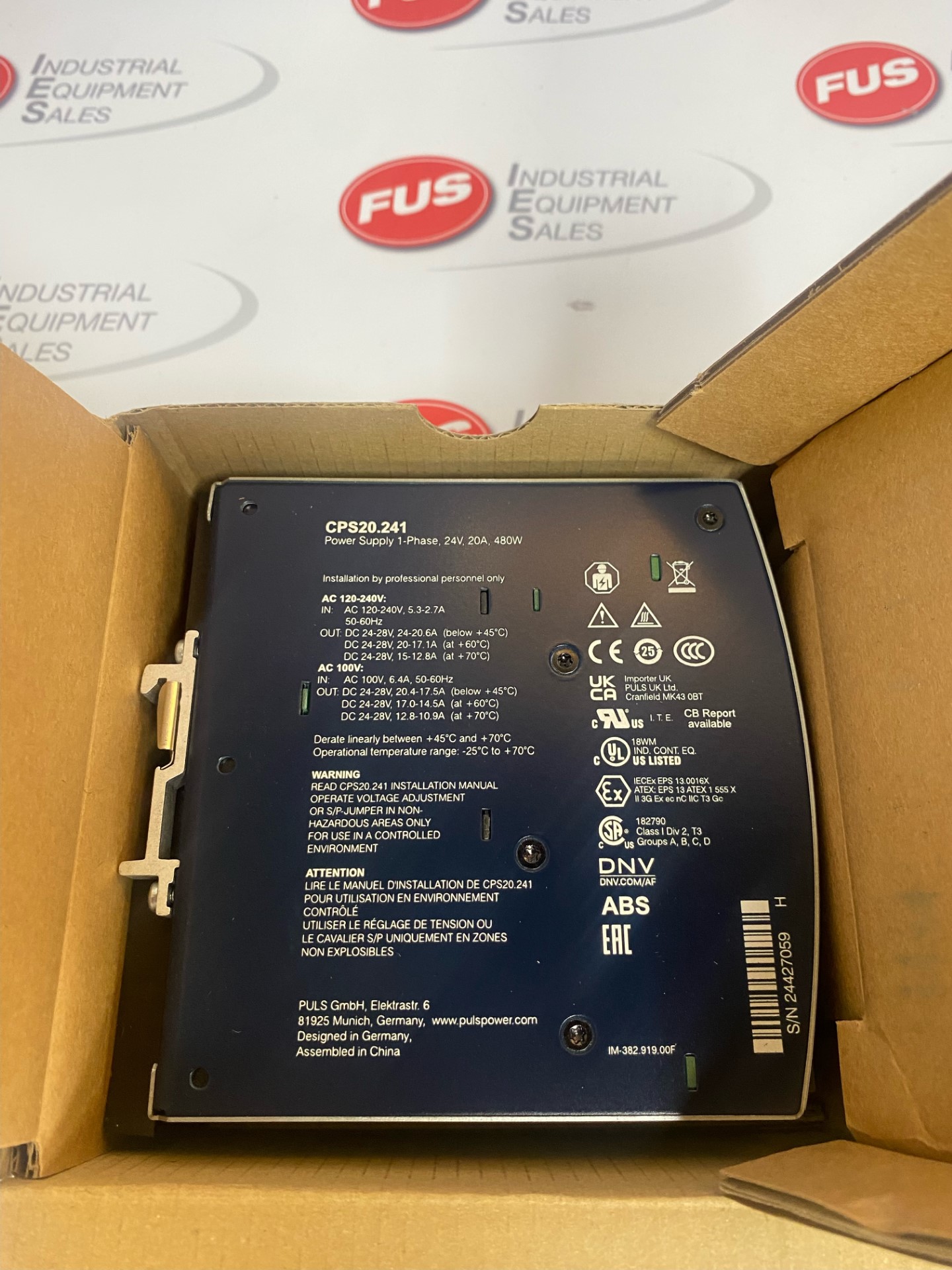 PULS CPS20.241 Power Supply - FUS Industrial