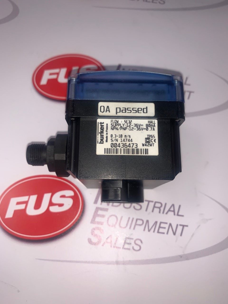 BURKERT SE32 Flow Switch Controller, Unused with Manual, 1236V FUS