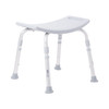 McKesson Aluminum Bath Bench Without Backrest, 15½ – 19½ Inch, Gray #146-12203KD-4