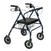 drive™ Go-Lite Bariatric 4 Wheel Rollator, Blue #10215BL-1