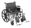 McKesson Bariatric Wheelchair, 22 Inch Seat Width #146-STD22ECDDA-ELR