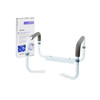 McKesson Toilet Safety Rail, White Steel, Width-Adjustable #146-RTL12087