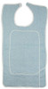 Beck's Classic Adult Bib with Barrier, White and Blue Terry, 18 x 36 in. #BTB1834BRR-1824S