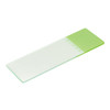 Globe 1324 Series Microscope Slide, Green Frosted End, 25 x 75 x 1.1 mm #1324G