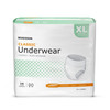 McKesson Classic Light Absorbent Underwear, Extra Large #UWEXL