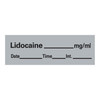 Timemed Anesthesia Label Tape, Lidocaine, 1/2 x 1-1/2 Inch #AN-11