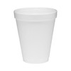 Dart® Drinking Cup, White, Styrofoam, Disposable, 10 oz #10J10