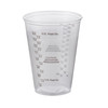 Solo Graduated Drinking Cup, Ultra Clear, 10 oz, Clear Plastic, Disposable #TP10DGM