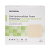 McKesson Lite Silicone Gel Adhesive without Border Thin Silicone Foam Dressing, 6 x 6 Inch #4894