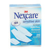 Nexcare™ Sensitive Skin White Adhesive Strip, 7/8 x 1-1/4 Inch / 1-1/8 x 3 Inch / 15/16 x 1 - 1/8 Inch #SSB-20A