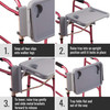 DMI® Folding Walker Tray with Cup Holders #510-1084-0300