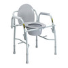 McKesson Non-Folding Steel Frame Commode Chair, 13.75 in. Seat Width #146-11125KD-1