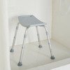 McKesson Aluminum Bath Bench Without Backrest, 15½ – 19½ Inch, Gray #146-12203KD-4