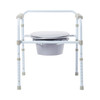 McKesson Folding, Fixed Arm, Steel Commode Chair, 17 – 23 Inch #146-RTL11158KDR