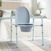 McKesson Folding, Fixed Arm, Steel Commode Chair, 17 – 23 Inch #146-RTL11158KDR