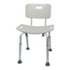 McKesson Aluminum Bath Bench, 15½ – 19½ Inch Height #146-RTL12202KDR