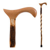 Brazos™ Twisted Hickory Derby Rustic Walking Cane, 34-Inch Height #502-3000-0087