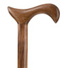 Brazos™ Twisted Walnut Derby Handcrafted Walking Cane, 34-Inch Height #502-3000-0093