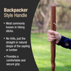 Brazos™ Twisted Oak Backpacker Handcrafted Walking Stick, 48-Inch Height, Red #602-3000-1009