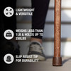 Brazos™ Twisted Oak Backpacker Handcrafted Walking Stick, 48-Inch Height, Red #602-3000-1009