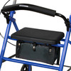 McKesson Folding Steel Four-Wheel Rollator, Blue #146-10257BL-1