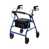 McKesson Folding Aluminum Four-Wheel Rollator, Blue #146-R726BL