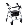 McKesson Folding Aluminum Four-Wheel Rollator, Silver #146-R726SL