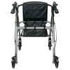 McKesson Folding Aluminum Four-Wheel Rollator, Silver #146-R726SL