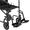 drive™ Lightweight Steel Transport Chair, 17-Inch Seat Width #TR37E-SV