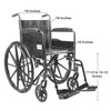 McKesson Wheelchair, 18 Inch Seat Width #146-SSP218FA-SF
