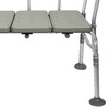 McKesson Aluminum Transfer Bench with Reversible Back #146-12011KD-1
