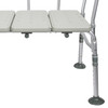 McKesson Aluminum Transfer Bench with Reversible Back #146-RTL12031KDR