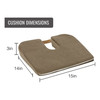 DMI® Foam Coccyx Support Seat Cushion #513-7939-3700