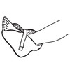 SkiL-Care™ Econo Convoluted Foam Heel Protector #503080