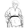 SkiL-Care™ Econo-Belt Wheelchair Safety Belt, 2 x 50 in., Black #701020