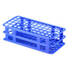 Globe® Scientific 456500 Series Test Tube Rack, 16/17mm, 60-Place, Blue #456504