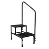 McKesson Double-Step, Heavy-Duty Step Stool with Handrail #16-31220