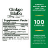 Nature's Bounty® Ginkgo Biloba 120 mg Capsules #07431204544
