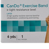 McKesson Exercise Resistance Band, Yellow, 5 Inch x 6 Yard, X-Light Resistance #169-5211